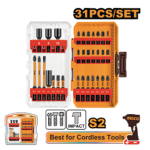 31 Pcs impact screwdriver bits set
