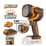 Cordless work lamp