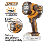Cordless work lamp