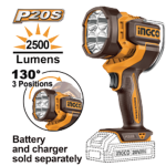 Cordless work lamp