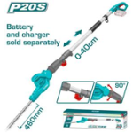 Cordless Pole Hedge  Trimmer