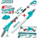 Cordless Pole Saw with  Pole Hedge Trimmer