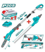 Cordless Pole Saw with  Pole Hedge Trimmer