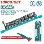 10 Pcs 3/8"DR. Impact  Socket Set