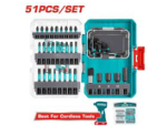 51 Pcs impact  screwdriver bits set