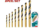 8 Pcs HSS Twist Drill  Bits Set