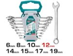 8Pcs Combination  Spanner Set