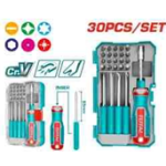 30 Pcs Interchangeable  screwdriver and bits  set