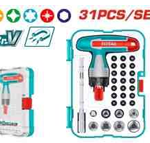  31 Pcs T-handle wrench screwdriver set
