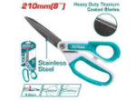 Rubber Grip Long Blade Scissors