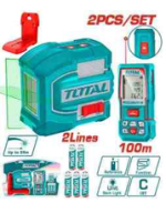Laser level and  distance measuring kit