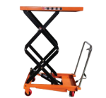 DOUBLE SCISSOR TABLE TRUCK