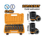 20 Pcs 1/2"Dr. Impact socket set