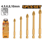 5 Pcs glass drill bits