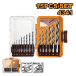 15 Pcs 4341 HSS drill bits set