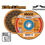 Abrasive metal cutting disc set