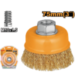 Wire cup brush