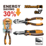 High leverage heavy-duty diagonal cutting pliers