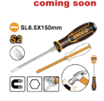 Slotted go-through screwdriver