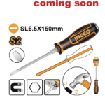 Slotted go-through screwdriver