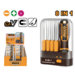 9 Pcs interchangeable screwdriver set