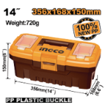 14" plastic tool box 