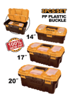 3 pcs  plastic tool box set 