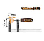 F clamp with plastic handle