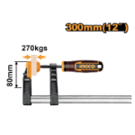 F clamp with plastic handle