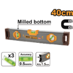 Spirit level with powerful magnets