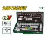 24 PCS 1/2" SOCKET SET